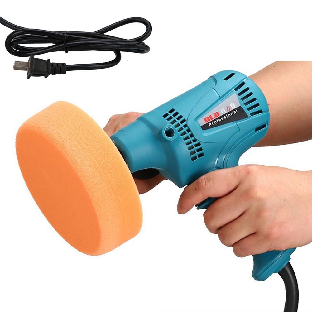 Polidor automotivo 600w, máquina de polimento, velocidade variável 900-4500rpm, 130mm, ferramenta de cuidados com a pintura do carro, lixa, cera ferramentas elétricas,