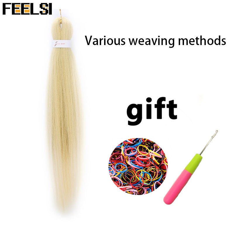 Synthetic hair Braids Ombre Braiding Hair Extension Box Braids Hair Pink Purple Yellow Golden Colors Crochet braids Kanekalon