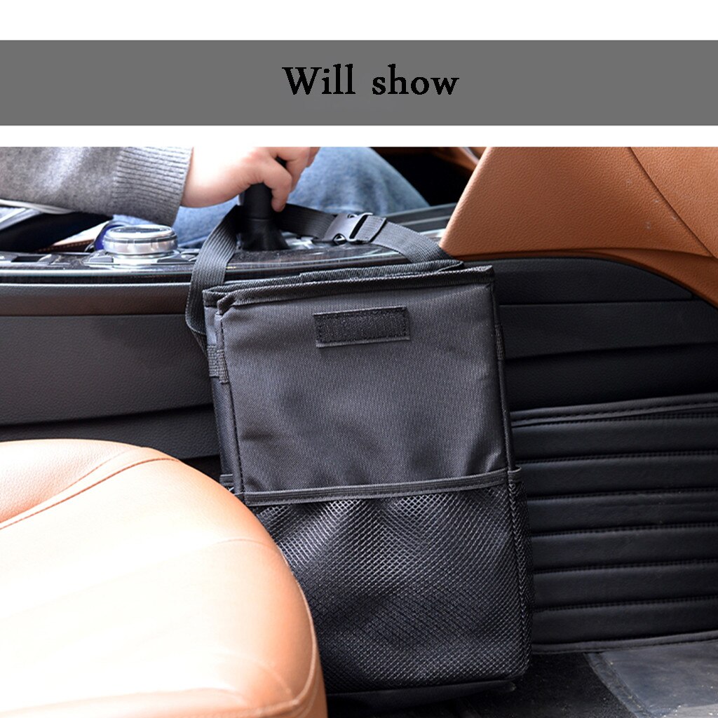 12L Car Trash Garbage Can Waste Dust Bin Storage Box Rubbish Bag Bucket durable для авто аксесуары