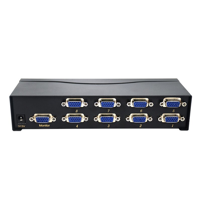 8-Port VGA Switch HD Splitter Four In And One Out Suitable For Computer Monitor Monitoring Equipment Converter Sharing Device