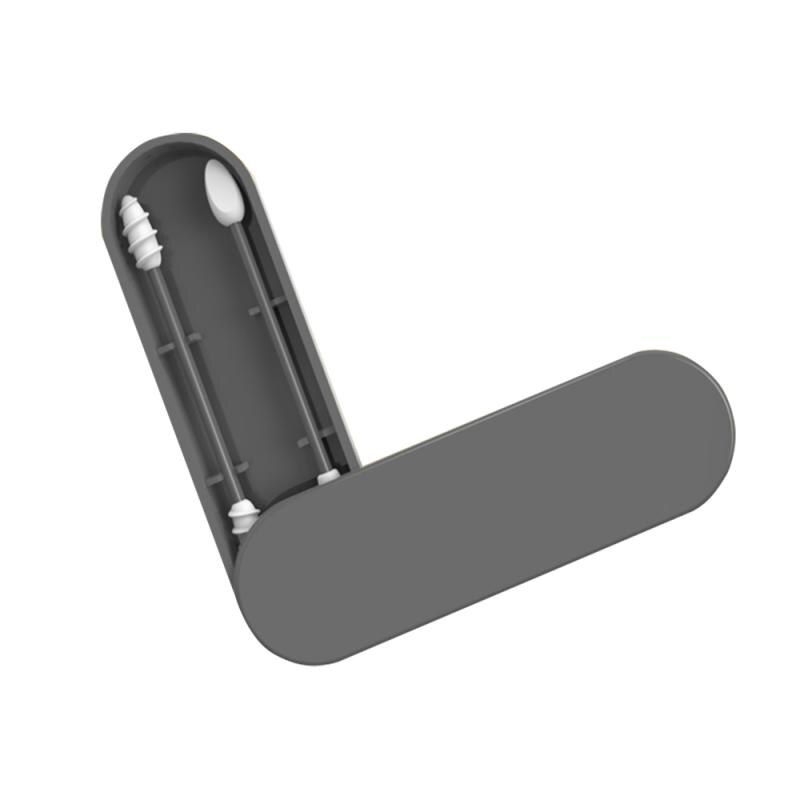 2Pcs Double-Ended Siliconen Spiraal Wattenstaafjes Oor Pick Lepel Herbruikbare Oor Wax Verwijderen Cleaner Oor Tool Multi-Functie Draagbare