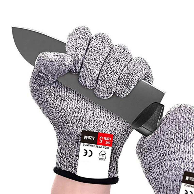 Schnittschutzhandschuhe, sicher, schnittfest, stichfest, Edelstahldraht, Metallgeflecht, Metzger, schützt Fleisch, schnittfeste Handschuhe ANSIA5