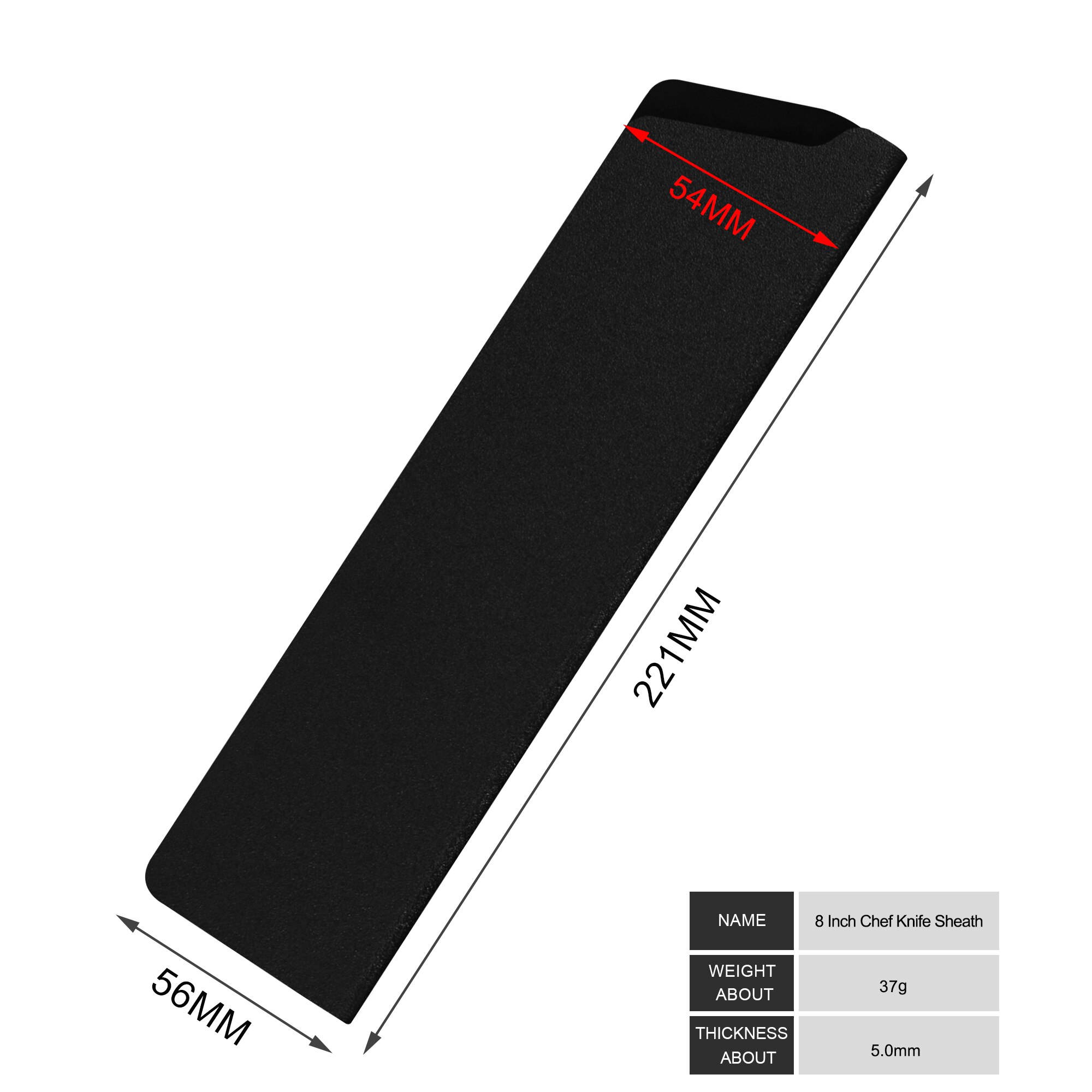 XYJ 3 Pcs ABS Universal Knife Edge Guards Set for 8 inch Chef Knife Kitchen Knife Sheath Sleeve Knife Cover Blade Protectors