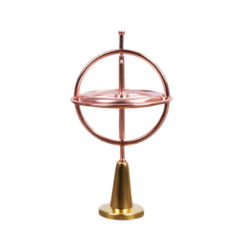 Creatieve Wetenschappelijke Educatief Metalen Vinger Gyroscoop Gyro Top Druk Verlichten Klassieke Speelgoed Traditionele Leren Speelgoed Voor Kinderen: Rose Gold