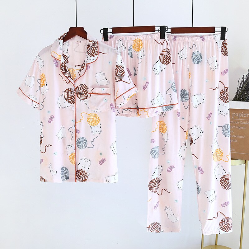 Maternity Women Clothes Summer Breastfeeding Pajamas For Pregnancy Women Cotton Short Sleeve Top+Short 3pcs Outerfit