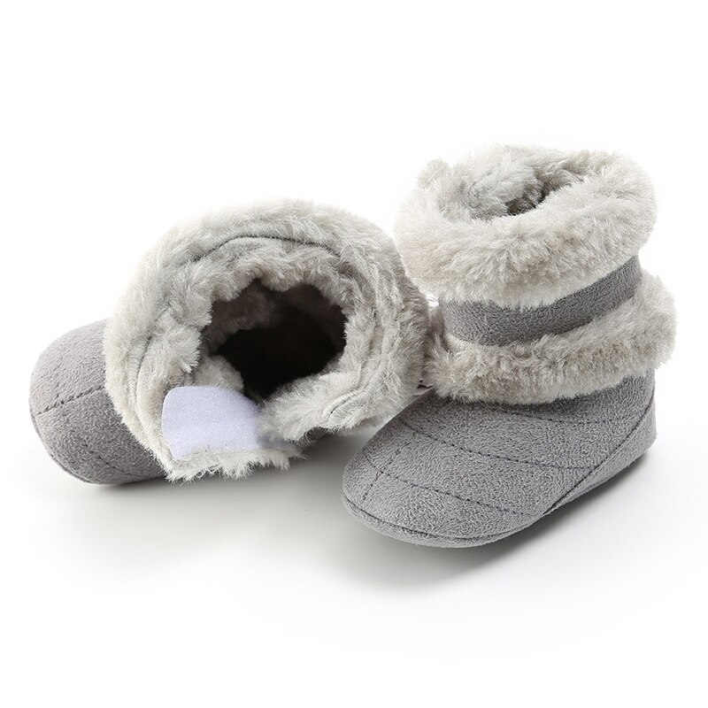 LZH obuwie dziecięce 2020 nowe zimowe noworodki śniegowe buty środkowa tuba ciepły pluszowy jednokolorowy kolor rzep dziewczynek chłopców zimowe buty