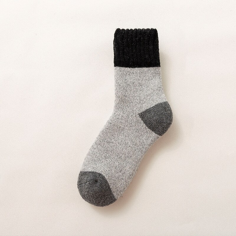 Calcetines de lana resistentes al frío para hombre, medias gruesas de terciopelo, súper gruesas y cálidas, de tubo, de Cachemira, para invierno del Norte: BF0097