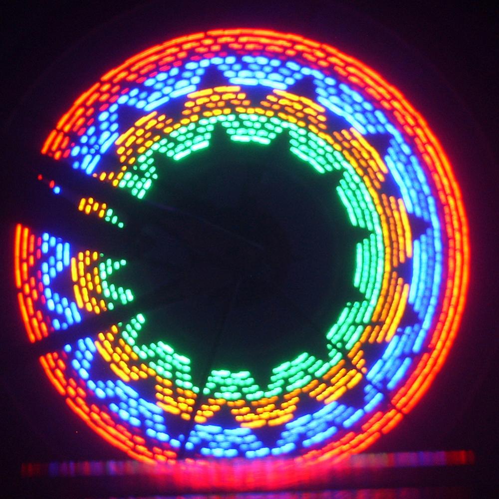 80% 32LED DIY Bicycle Light Colorful Bike Wheel Spoke Light Cycling Tire Signal Lamp Night Safety Bicycle Accessories