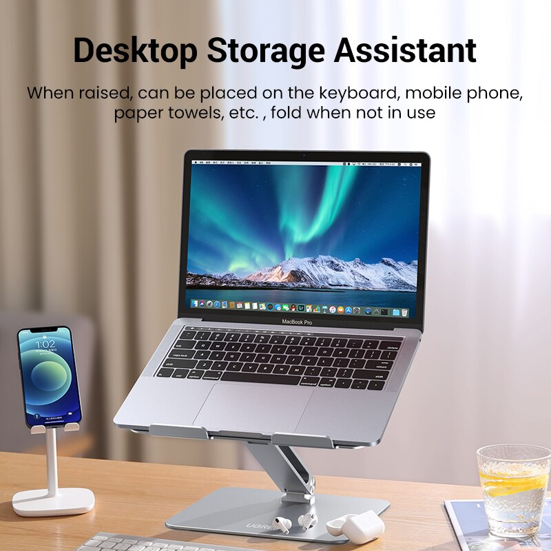Ugreen laptop stativ holder notebook stander til macbook air pro lodret laptop stand notebook support macbook pro computer stand
