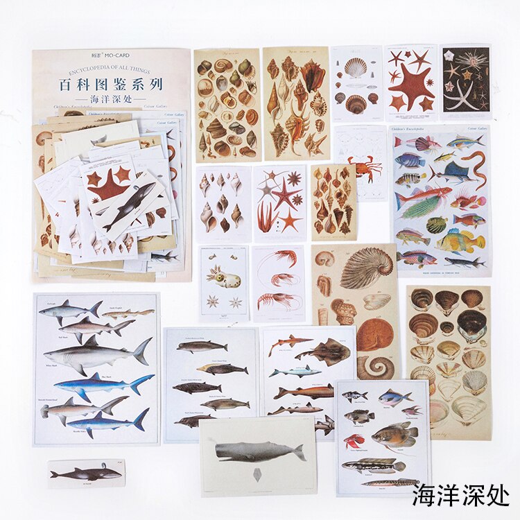 Xinaher 60 st / väska vintage fjäril fern växter fågel papper klistermärke dekoration klistermärken diy dagbok scrapbooking etikett klistermärke: F