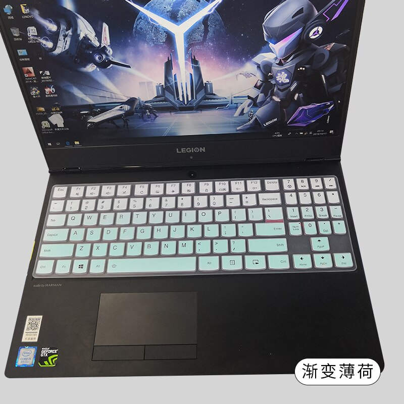 Silikonowe US układ klawiatury Protector skóry do 15.6 ''Lenovo Legion Y720 Y540 Y545 Y530 Y520 R720 Y7000 15'' Y730 Y740 17''