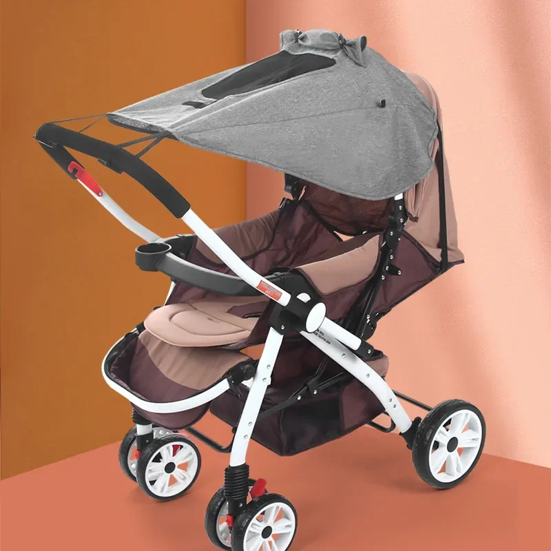 Acessórios universais para carrinho de bebê, proteção solar, proteção uv, dossel, capa para carrinhos de bebê, assento de carro, viseira solar