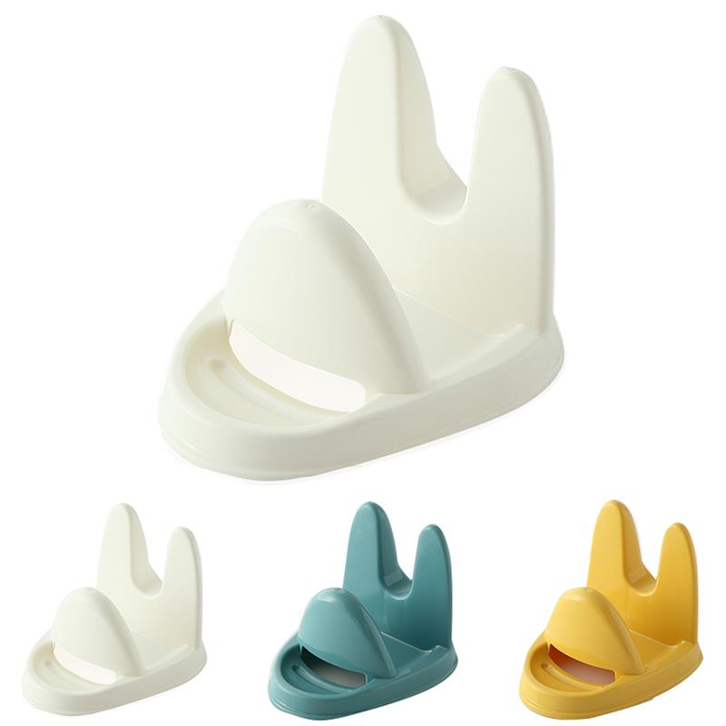 Cooking Tools Kitchen Solid Color Utensil Rest Spoon Rest Utensil Spatula Holder Heat Resistant Storage Shelves 3 Colors