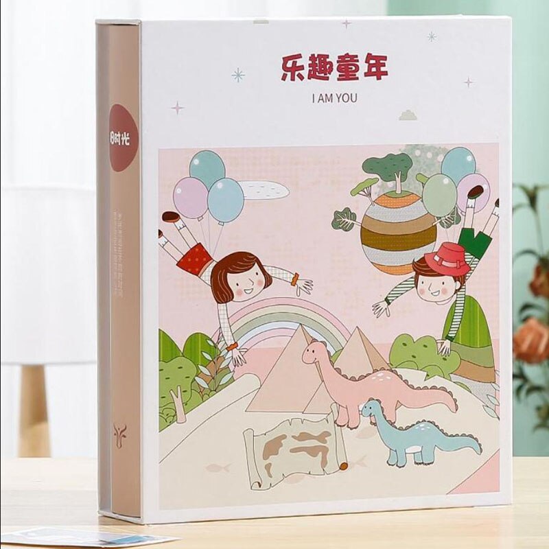 5-Inch Minimalist Photo Albums 200Pcs Large Capacity Interstitial Family Photo Album Children Growth Album Plastic Photo Album: color 11