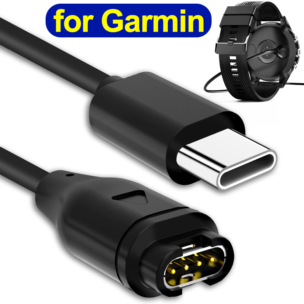 USB Typ C Ladekabel für Garmin Fenix 8 7 5X 6S Profi Smartwatch Ladegerät Kabel für Garmin Fenix Serie Datenleitung