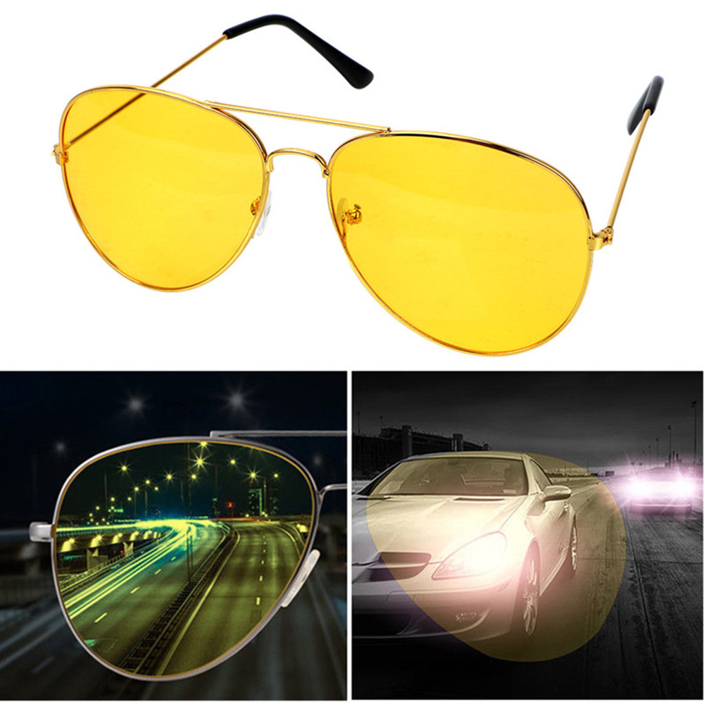 Night Driving Goggles Unisex Anti Glare Nachtzicht Bril Gele Zonnebril Uv-bescherming