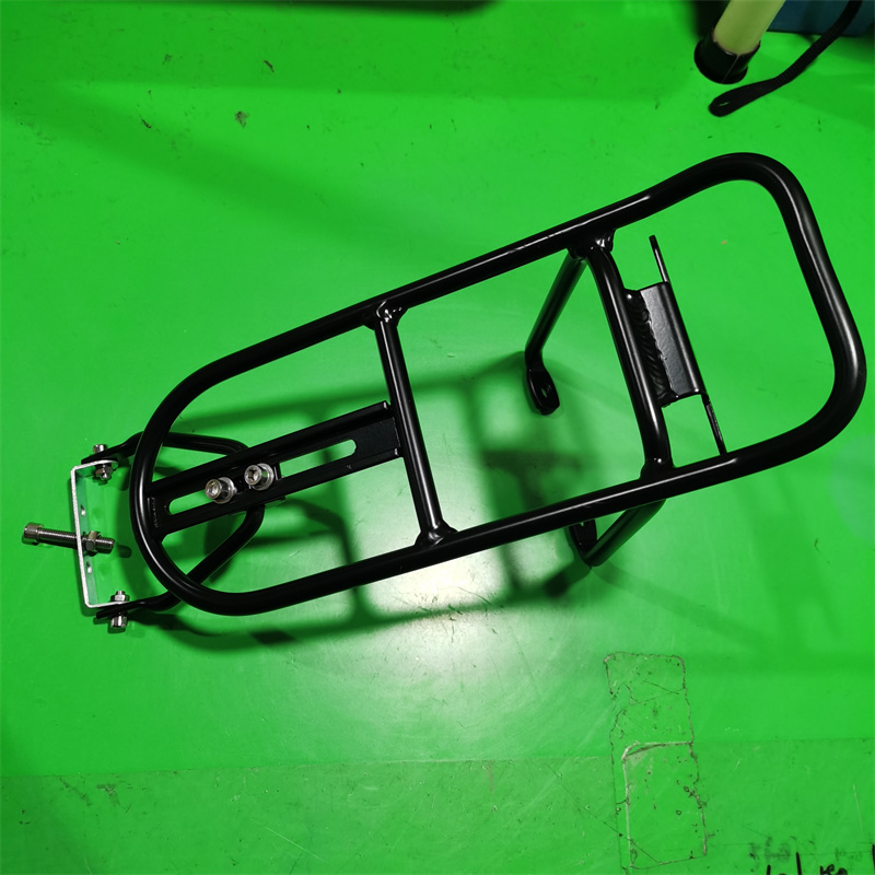 14 Inch 16 Inch Vouwfiets Achter Rekken K3 Voor Dahon Bya412 Aluminium Rear Plank Vouwfiets Achter Rack V Brake: Black
