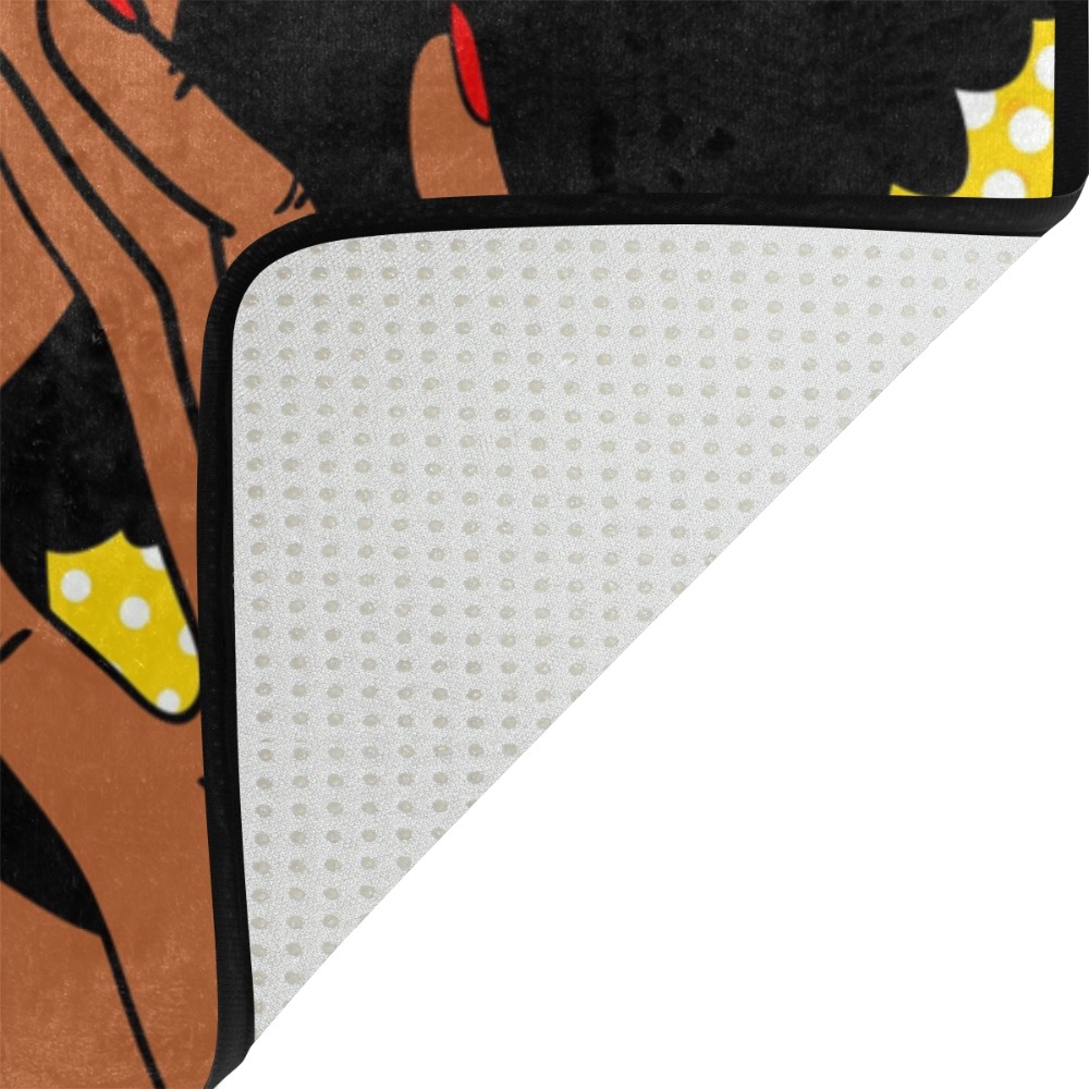 Pop Art visage Sexy surpris femme africaine zone tapis de sol enfants enfants jouer solide maison décorateur paillasson tapis antidérapant tapis