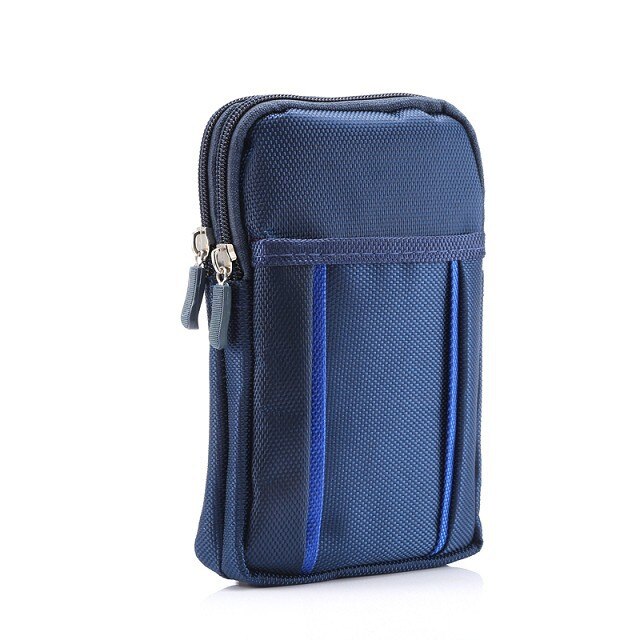 Fulaikate universal saco para samsung galaxy s6 borda mais esportes caso portátil para o iphone 6s 7 plus duas camadas 6.3 "saco do telefone: Blue blue