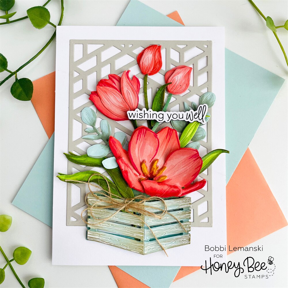 Scrapbook Diary Decorate Embossing Template Lovely Layers Tulips Metal cutting dies Diy Card Handmade Craft Reusable Molds