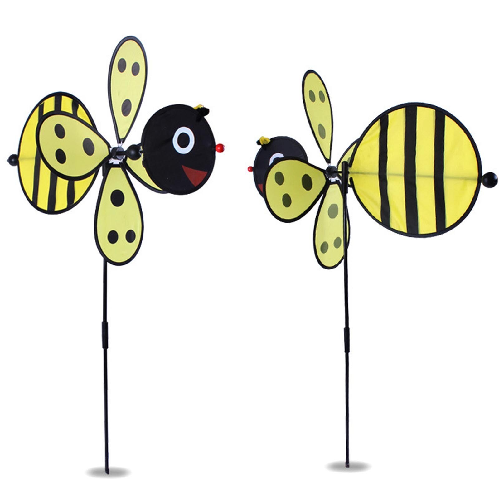 Dancing Girl Windmill Sunflower Bee Ladybug Garden Decoration Outdoor Stakes Home Yard Garden Decor Windmill ogrod, gardening