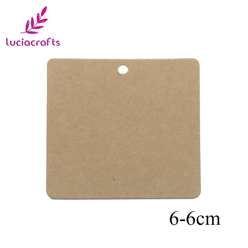 Lucia crafts 48 st/lot multi styles kraftpappersetiketter för gör-det-själv bröllop dekoretiketter prislappar bagagelappar namnlappar  i0816: Storlek 10 48 st