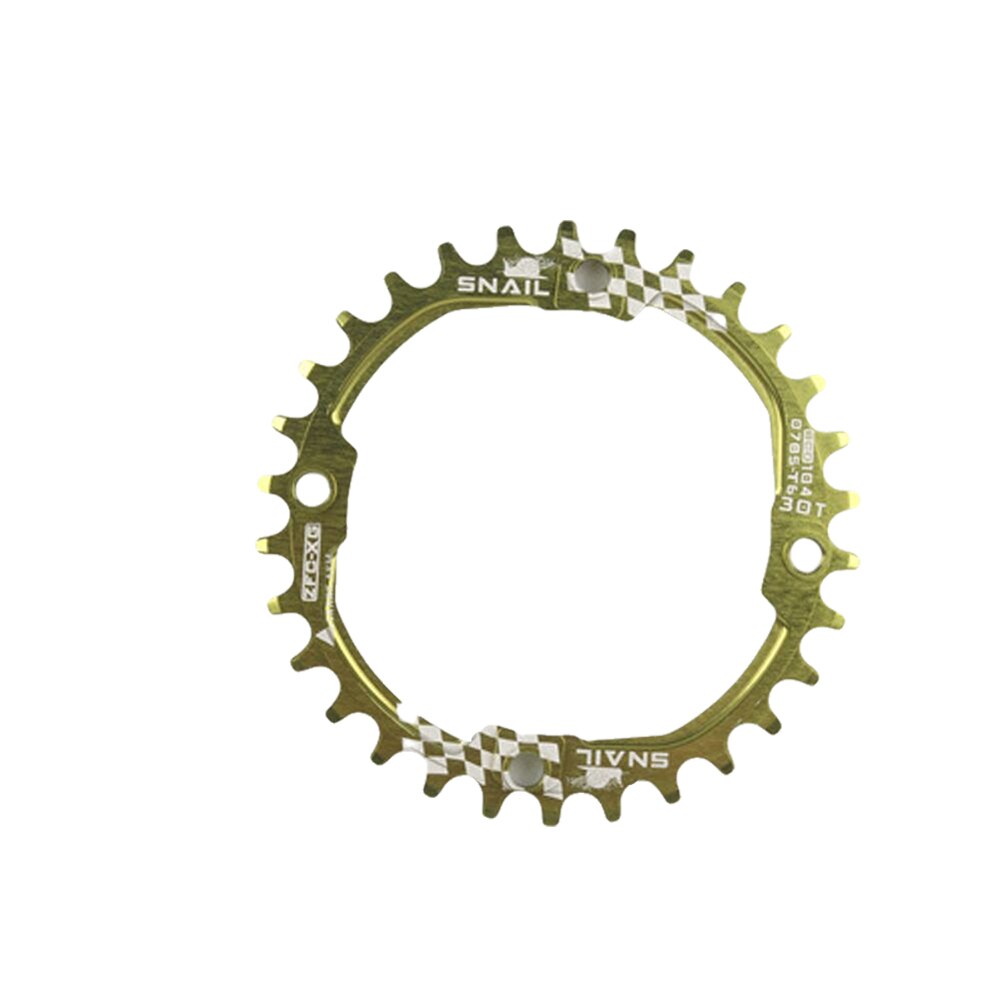 Smal bred kædehjul , 104 bcd 30t enkelt aluminiumslegering kædehjul til de fleste cykler, landevejscykler, mountainbikes, bmx, mtb: Grøn