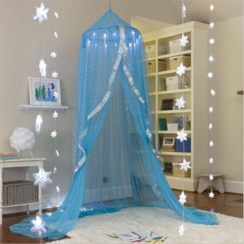 Red de cuna de verano para bebé, dosel de cama redonda para bebé, Red de cuna portátil, dosel plegable, Protector de red con soporte