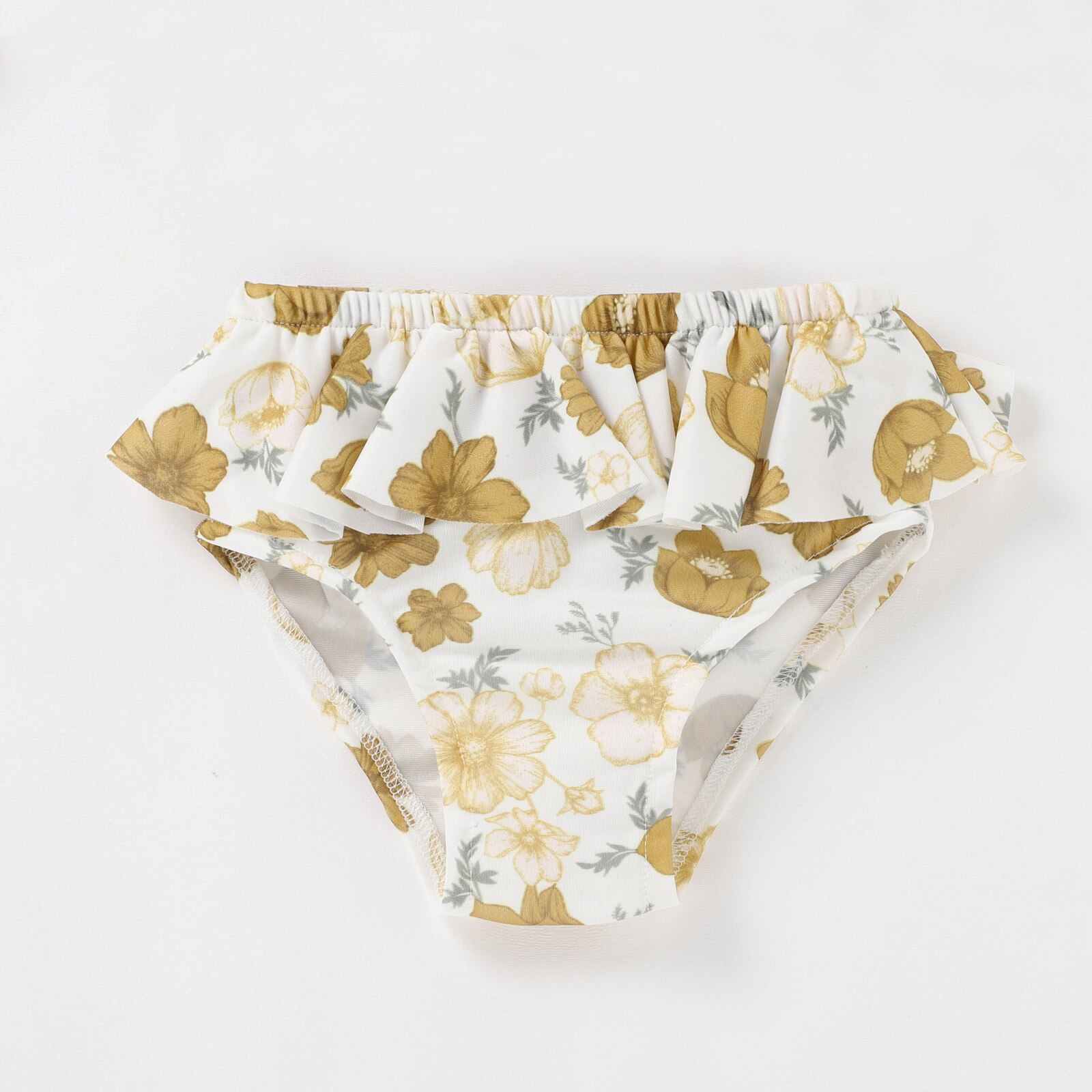 2PC Beach Suit Toddler Baby Girls swimsuit Floral Ruffle Swimwear One Shoulder Bathing Suit Bikini Set swimsuit baby clothes