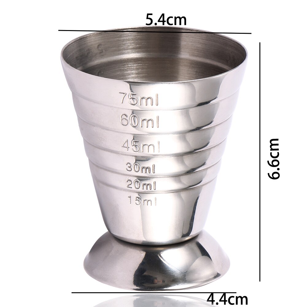 Measuring Shot Cup Ounce Stainless Steel Measure Cup Bar Cocktail Drink Mixer Liquor Measuring Cup Measure Mojito Bar Tool