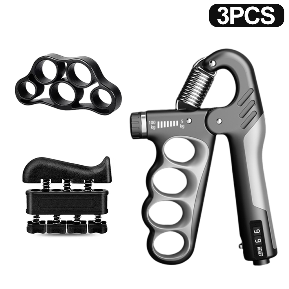 5-100Kg Adjustable Heavy Hand Gripper Fitness Hand Exerciser Grip Wrist Training Finger Gripper Hand Strengthener For Patient: Blue