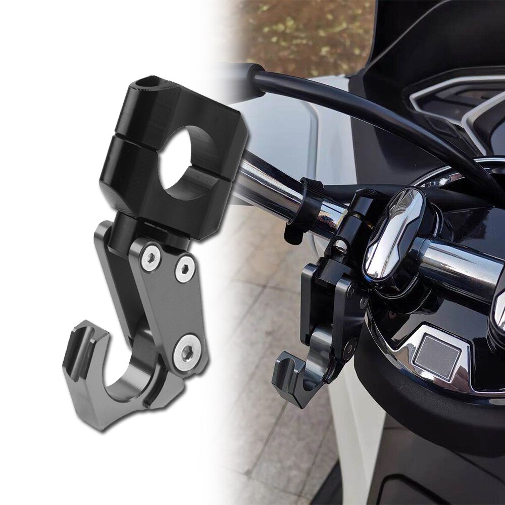 Accesorios de la motocicleta portaequipajes estilo moto manillar CNC gancho de conveniencia de soporte para 7/8 “22mm 28mm manejar bares