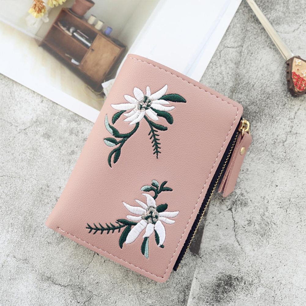 Floral Wallet Square Coin Purse Wallets For Woman Card Holder Small Ladies Wallet Female Hasp Mini Purse Bag