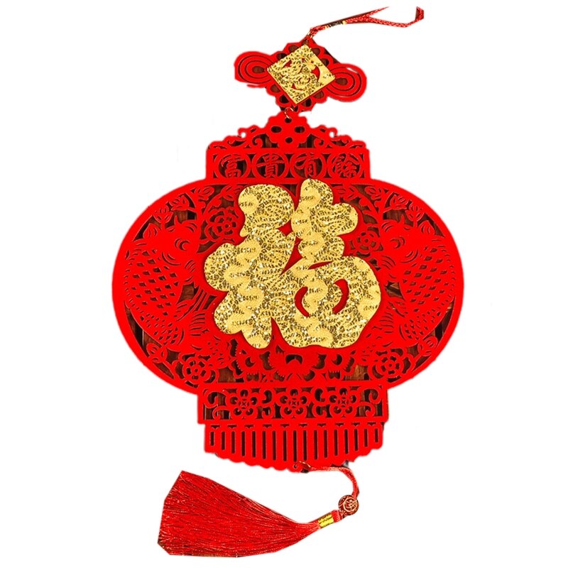 Novelty Year Accessories Chinese Knot Hanging Craft Ornaments Traditional Oriental Handcraft Festival Supplies: Lantern