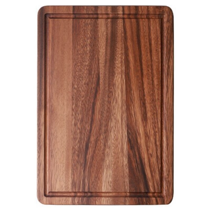 Acacia Houten Snijplank Massief Houten Snijplank Houten Snijplank Keuken Snijplank Ingelaste Steak Board: Rood