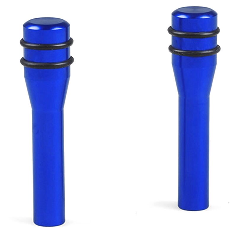 Car Door Chrome-Plated Decorative Sticker Door Bolt Lock Pin Door Bolt: Blue