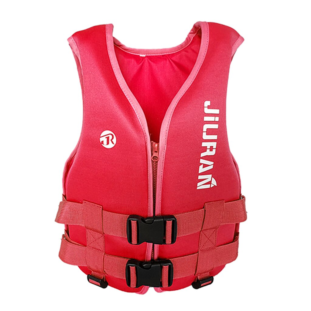 Chaqueta de neopreno para Rafting al aire libre para niños y adultos, ropa de esnórquel para nadar, pesca, kayak, traje de boatina: Red S