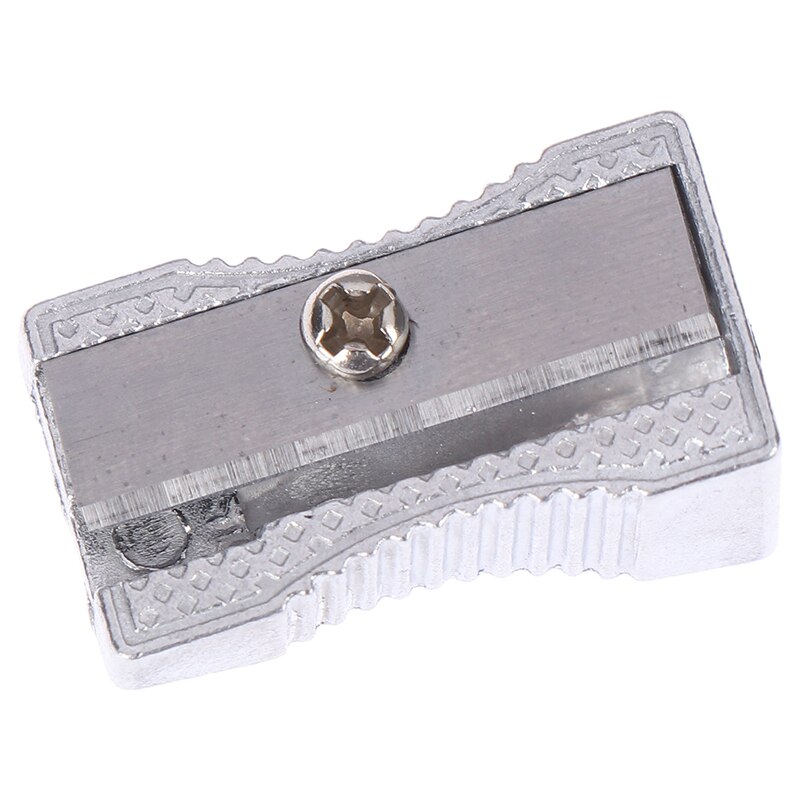 Pencil Sharpener Stationery Portable Back to School Pencil Sharpener Aluminum Alloy School Office Single hole