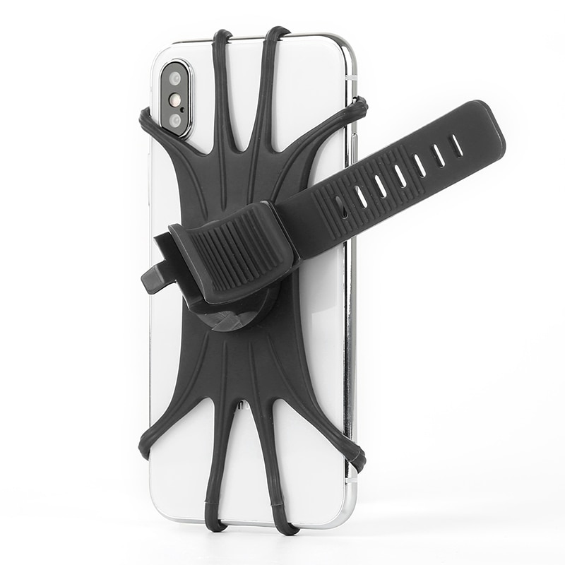 Silicone Bicycle Phone holder Mount Shockproof Elastic 360 Degrees Rotation Installation Universal In Seconds For IPhone X Xr Xs
