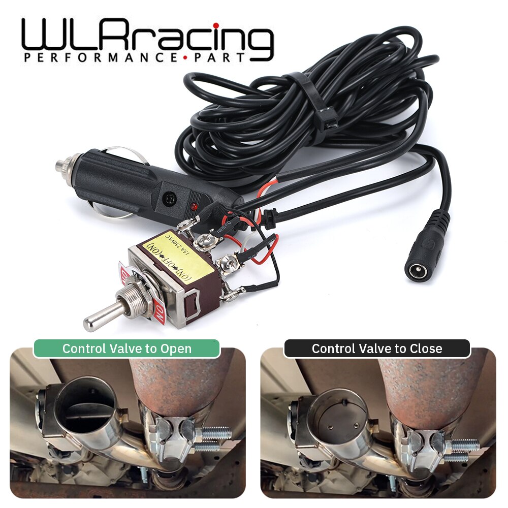 Universal Manual Switch control Switch For Exhaust Muffler Electric Valve Cutout cut out System Dump Pipe Kit