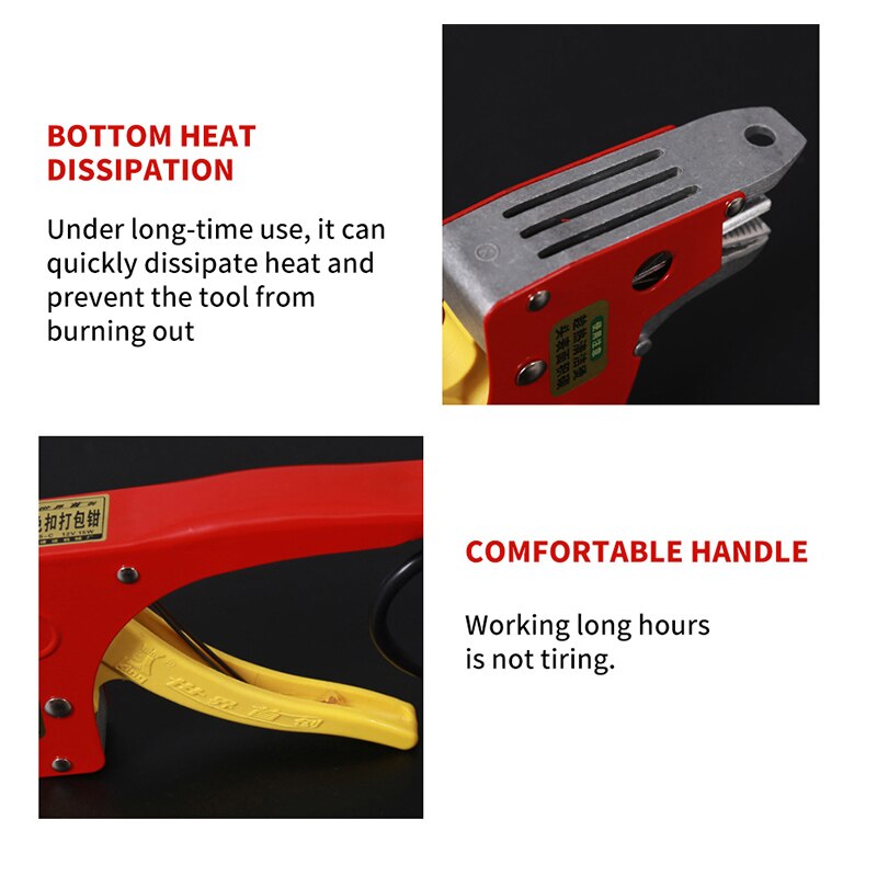 220V/110V Electric Strapping Machine PP Straps Manual Packing Machine Strapping Welding Tool Packer Machine for Carton Seal