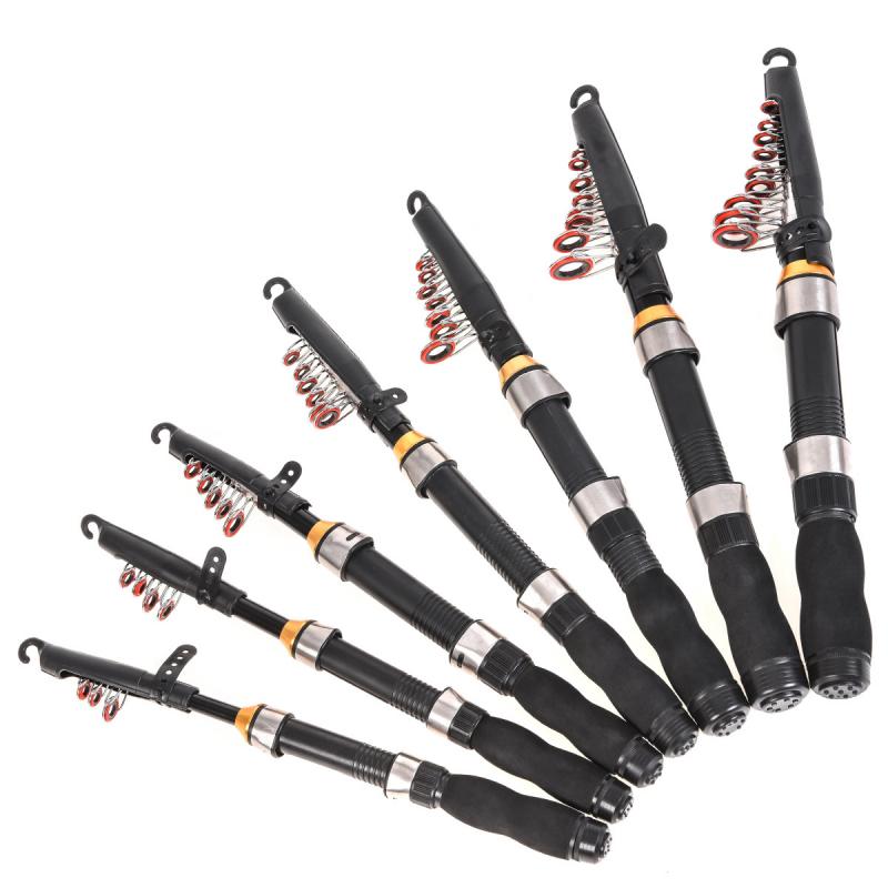 Telescopic Fishing Rod Carbon Fiber Fishing Pole Portable Lure-Spinning Ultralight Ultra Firm Outdoor Freshwater Fishing Rod