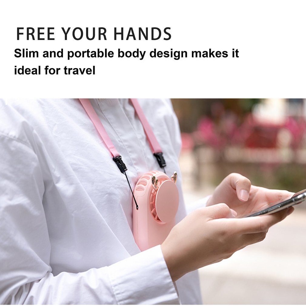 Mini USB Fan Portable Cute Handheld USB Chargeable Desktop Fans 3 Mode Summer Cooler For Outdoor Office Desk Stand Fan