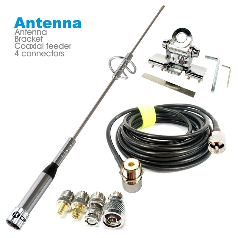 NL-770S Dual Band Antenne B-400 Antenne Halterung Clip 5 M Koaxialkabel Bausatz Für Auto Radio KT8900 KT-8900R BJ-218 UV-25HX