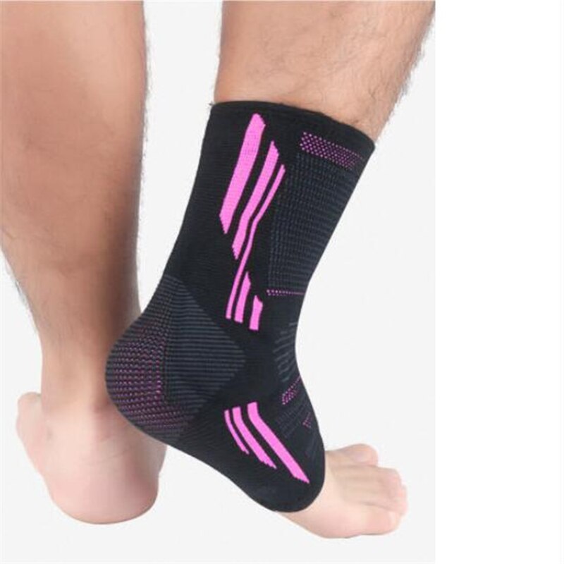 Knöchel Unterstützung Klammer Elastizität Kostenloser Einstellung Schutz Fuß Bandage Mit Gurt Gürtel Achilles Sehne Halter Fuß Schutz: rosa / M