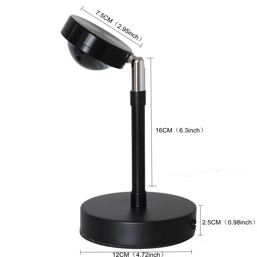 Zonsondergang Projector Lamp Kamer Decoratie Verlichting Slaapkamer Night Lights Bar Koffie Winkel Wanddecoratie Verlichting Nachtkastje Lamp