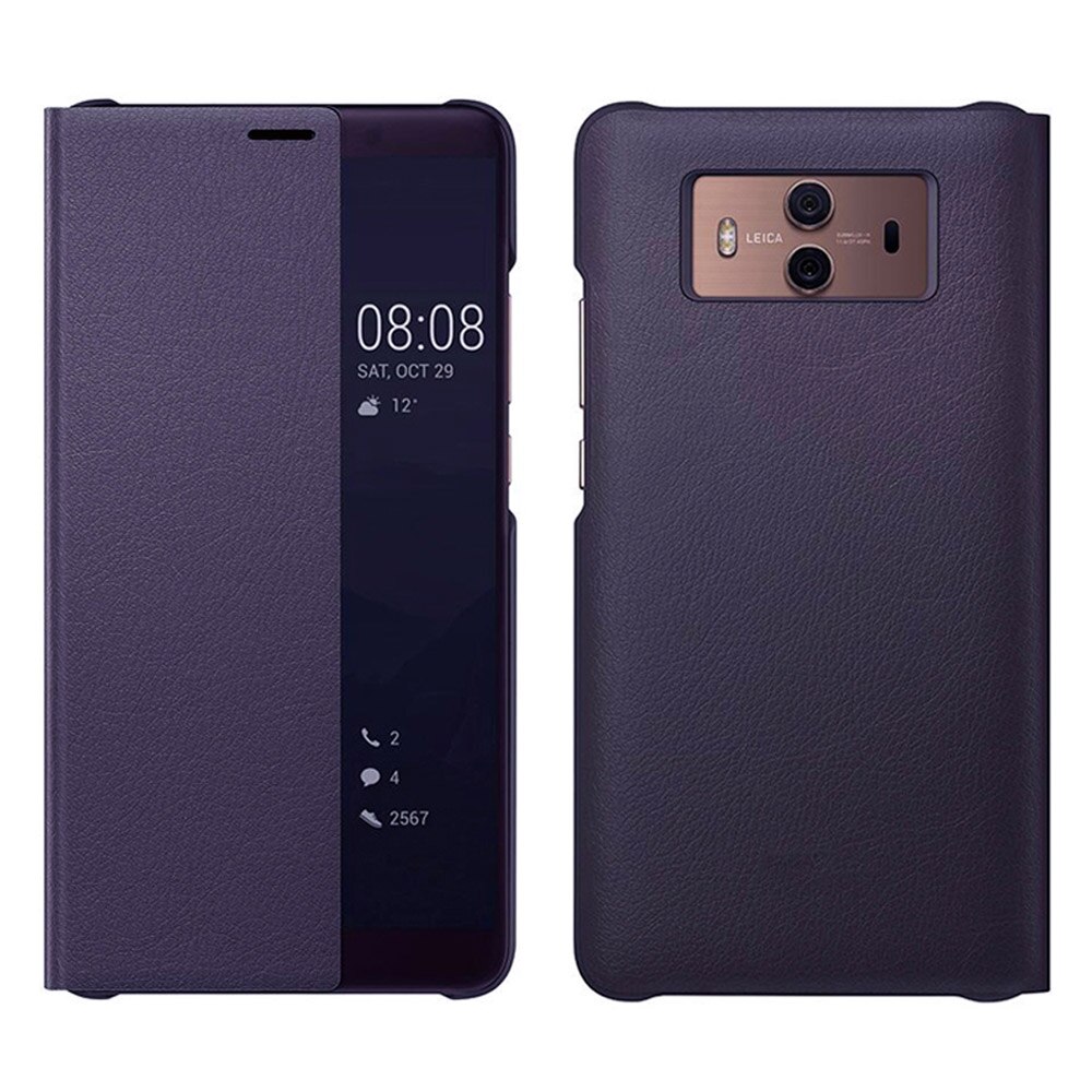 Flip Wallet Cover Luxe Lederen Telefoon Geval Voor Huawei Mate 10 Pro Huawe Mate10 Mate10pro 10pro 360 Bescherming Venster Smart view