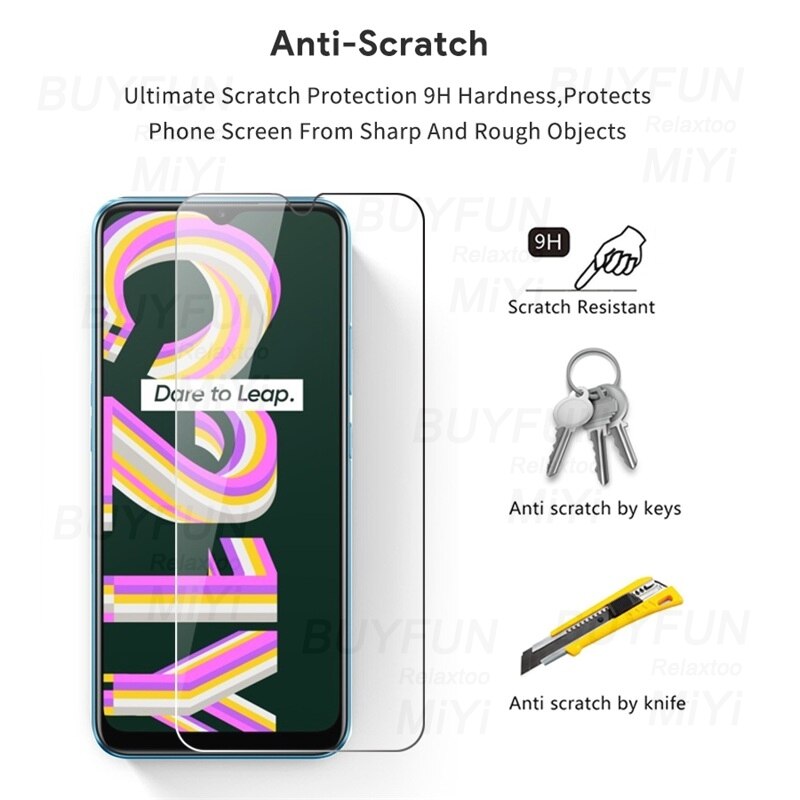 2 stück schutzglas für realme realmy  c21 c21y c 21 y 21y 6.5 & #39 ;& #39 ; 9h displayschutzfolien sicherheitsfolie realmi  c21y glasschutzabdeckung
