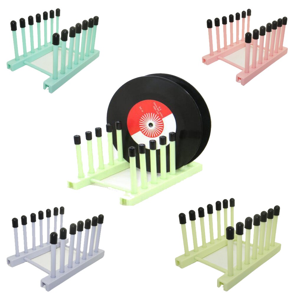 Lp-pladestativ--vinylpladeplade til tørretumblerstativ passer til 12 &quot; og 7 &quot; optage album