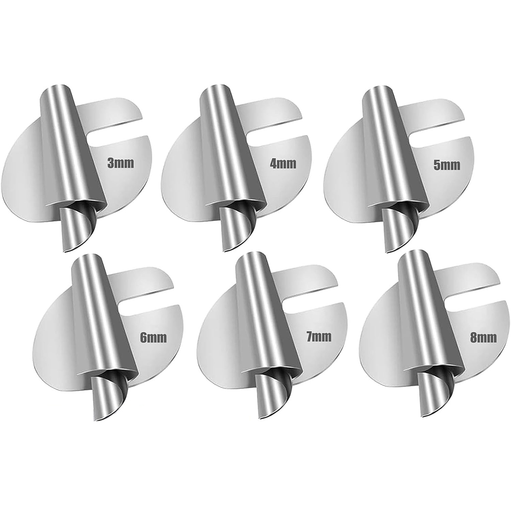 Prensatelas para dobladillo enrollado de costura Universal, tubo de tracción de 3-10mm, rodillo de borde en espiral, tubo extractor de dobladillo, accesorios de costura, 8 Uds.: Amarillo claro